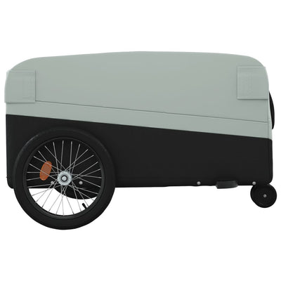 Bike Trailer Black and Grey 45 kg Iron