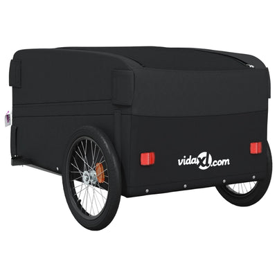 Bike Trailer Black 45 kg Iron