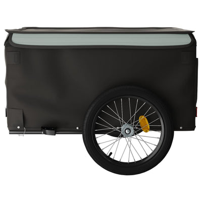 Bike Trailer Black and Grey 45 kg Iron