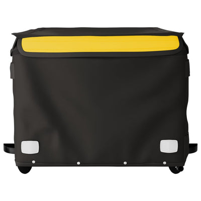 Bike Trailer Black and Yellow 45 kg Iron