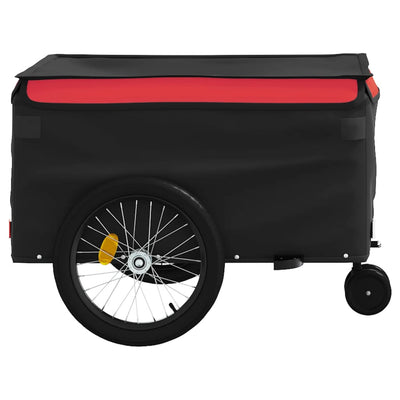 Bike Trailer Black and Red 45 kg Iron