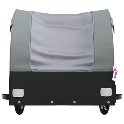 Bike Trailer Black and Grey 45 kg Iron