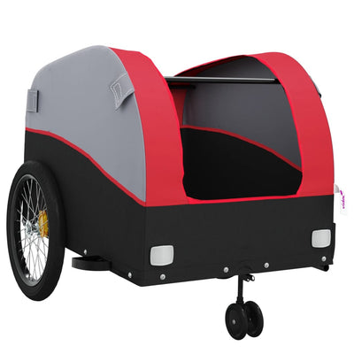 Bike Trailer Black and Red 45 kg Iron