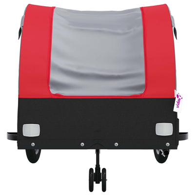 Bike Trailer Black and Red 45 kg Iron