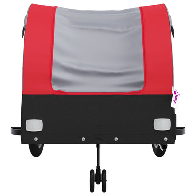 Bike Trailer Black and Red 45 kg Iron