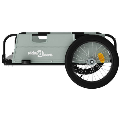 Bike Trailer Grey Oxford Fabric and Iron