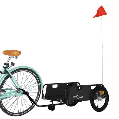 Bike Trailer Black Oxford Fabric and Iron