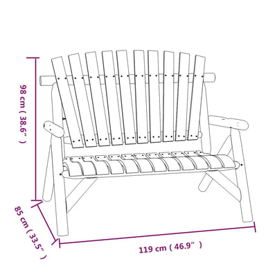 4 Piece Garden Lounge Set Solid Wood Spruce