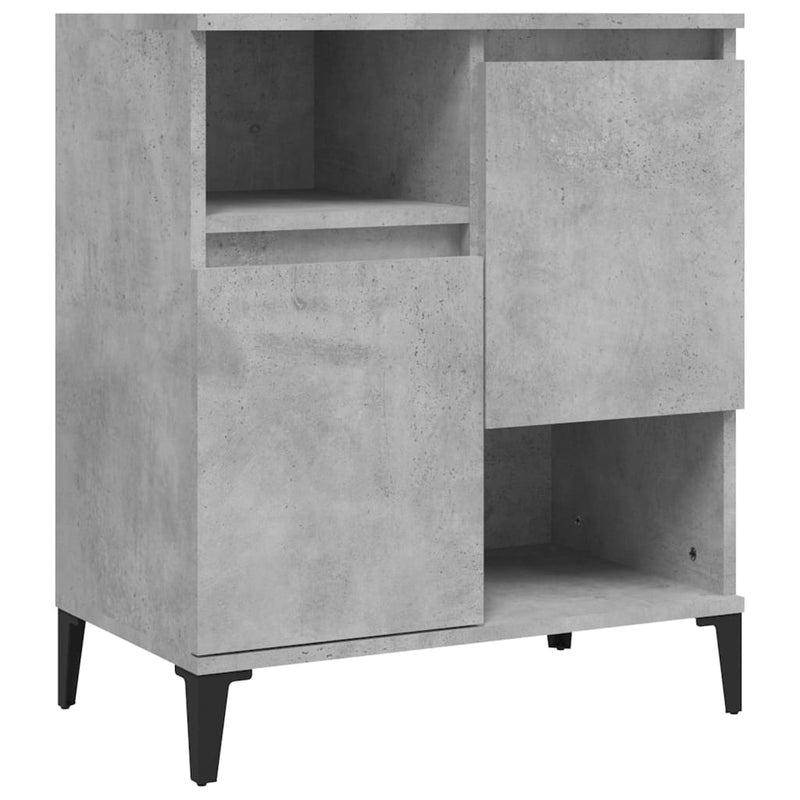 Sideboards 2 pcs Concrete Grey 60x35x70 cm Engineered Wood