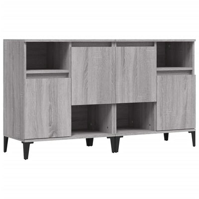 Sideboards 2 pcs Grey Sonoma 60x35x70 cm Engineered Wood