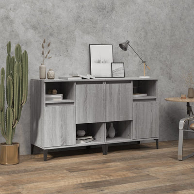 Sideboards 2 pcs Grey Sonoma 60x35x70 cm Engineered Wood