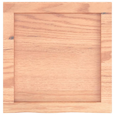 Bathroom Countertop Light Brown 40x40x4 cm Treated Solid Wood