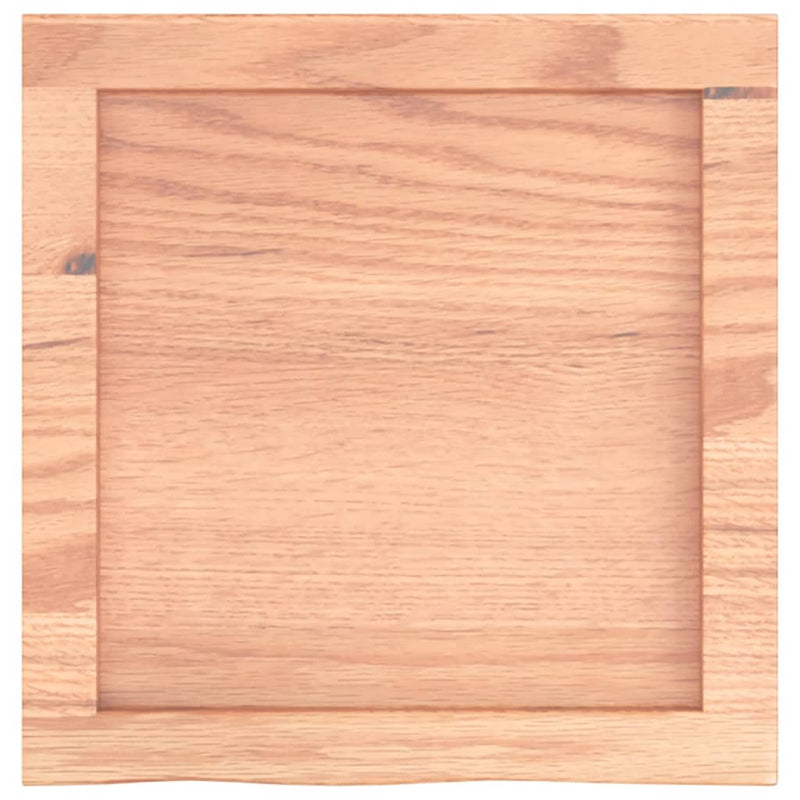 Bathroom Countertop Light Brown 40x40x4 cm Treated Solid Wood