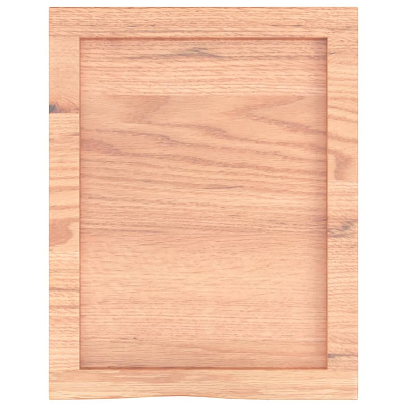 Bathroom Countertop Light Brown 40x50x4 cm Treated Solid Wood