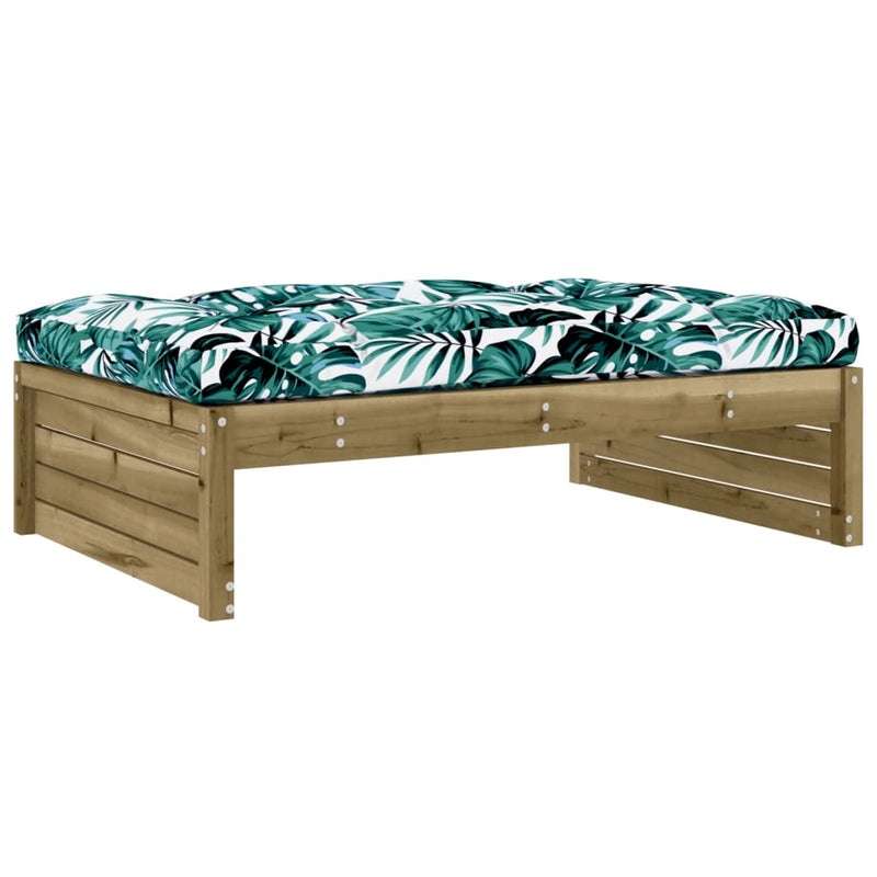 2 Piece Garden Lounge Set with Cushions Impregnated Wood Pine