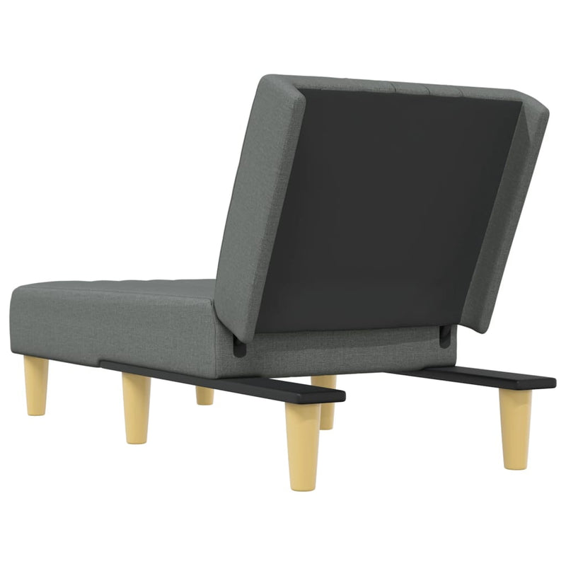 Chaise Longue Dark Grey Fabric