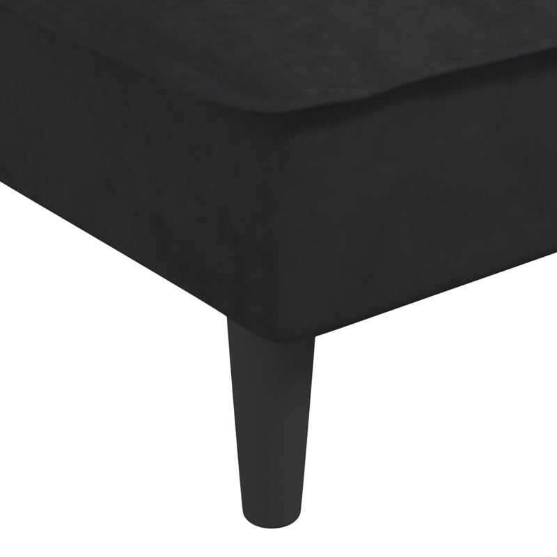 Chaise Longue Black Velvet