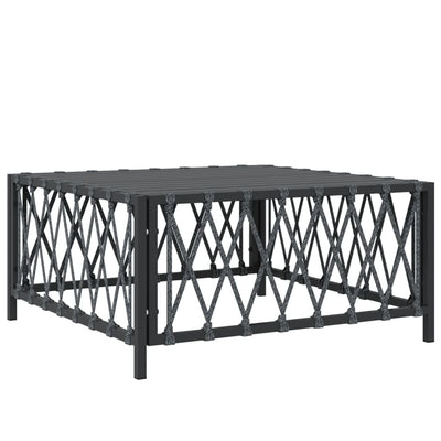 5 Piece Garden Lounge Set with Cushions Anthracite Steel