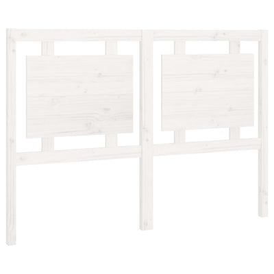 Headboard White 140.5x4x100 cm Solid Wood Pine