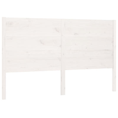 Headboard White 186x4x100 cm Solid Wood Pine