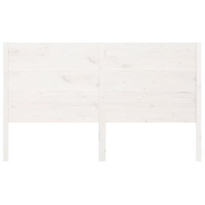 Headboard White 186x4x100 cm Solid Wood Pine