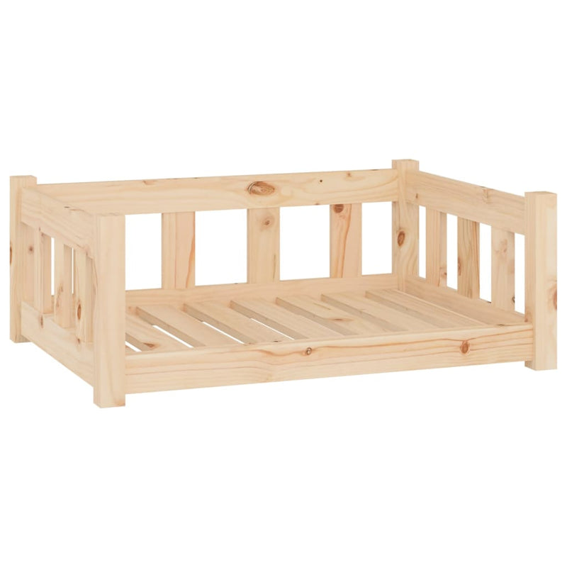 Dog Bed 75.5x55.5x28 cm Solid Wood Pine