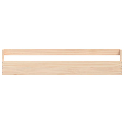 Wall-mounted Shoe Racks 2 pcs 110x9x23 cm Solid Wood Pine