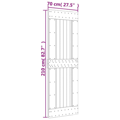 Door NARVIK 70x210 cm Solid Wood Pine