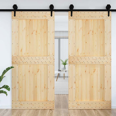 Door NARVIK 100x210 cm Solid Wood Pine