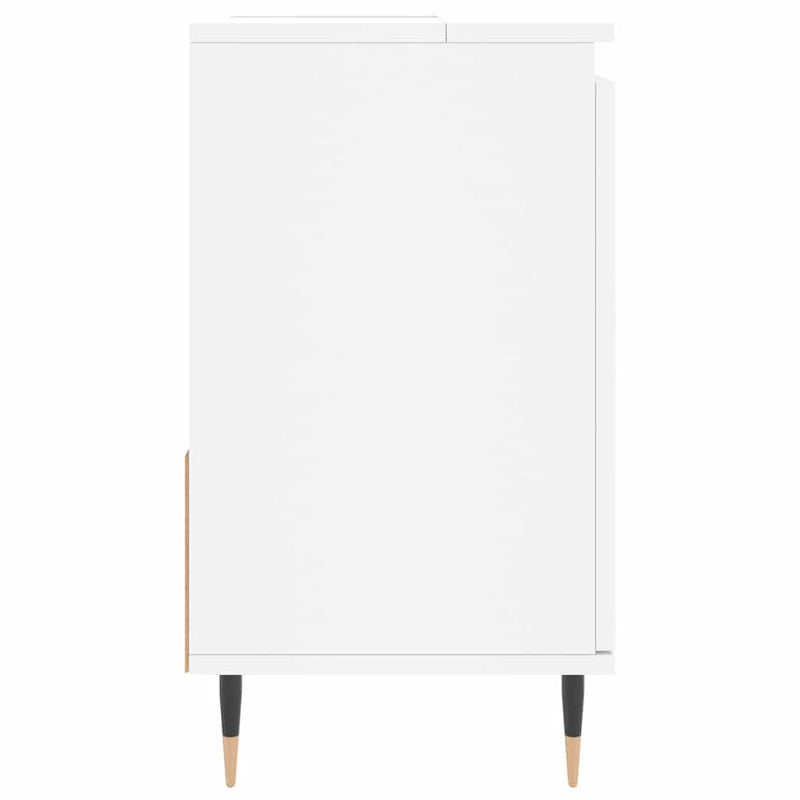 Bathroom Cabinet White 65x33x60 cm Engineered Wood