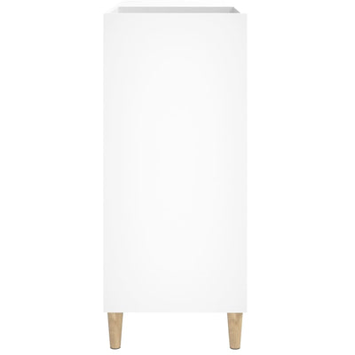 Record Cabinet White 84.5x38x89 cm Engineered Wood