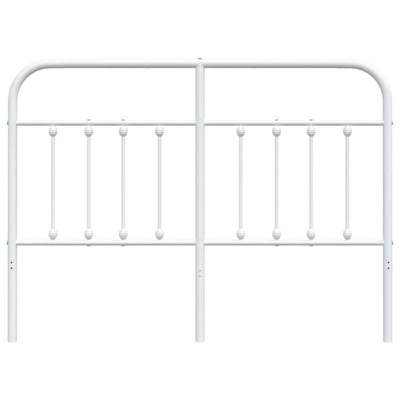 Metal Headboard White 137 cm Double