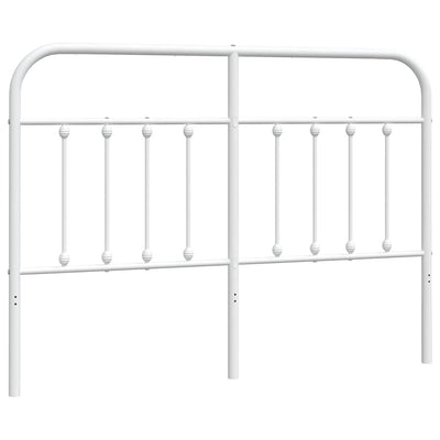 Metal Headboard White 152 cm Queen