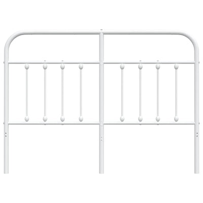 Metal Headboard White 152 cm Queen