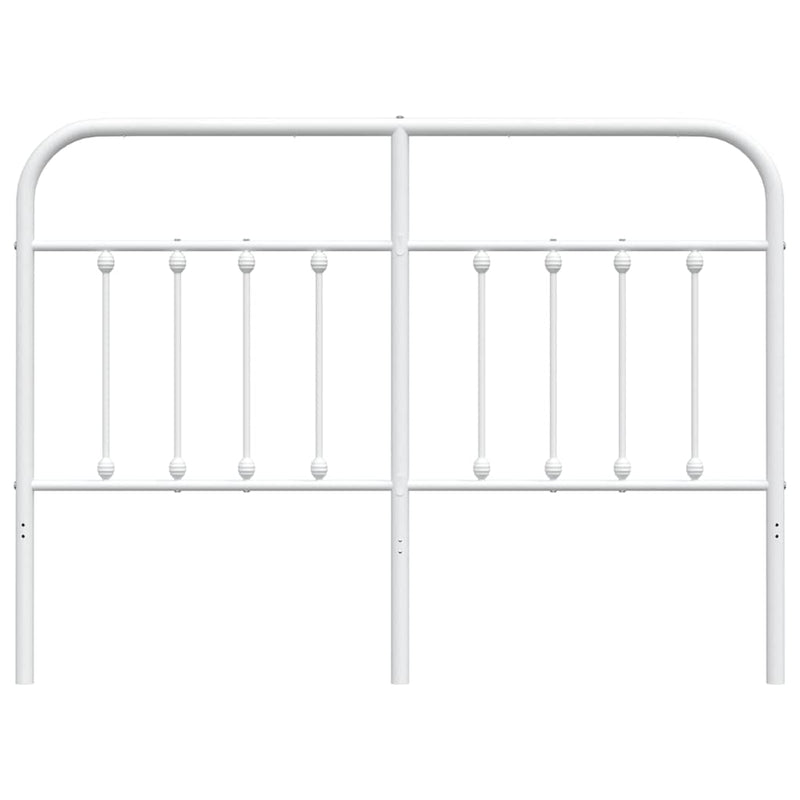 Metal Headboard White 152 cm Queen