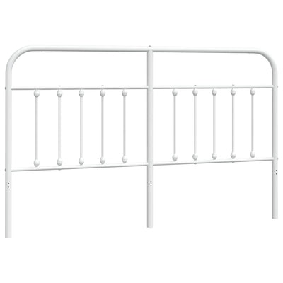 Metal Headboard White 183 cm King