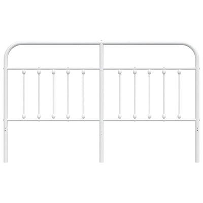 Metal Headboard White 183 cm King