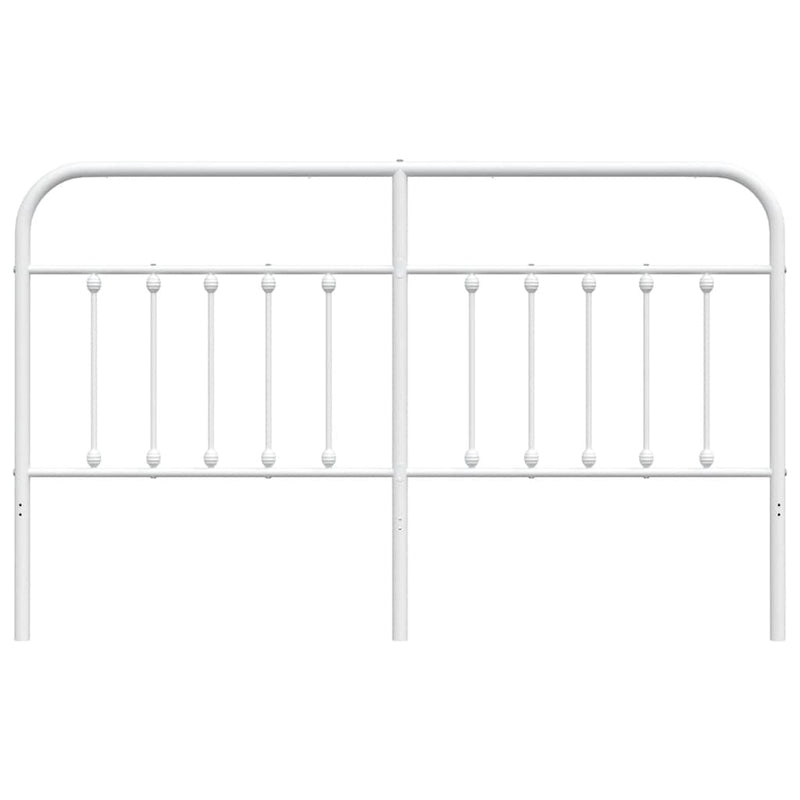 Metal Headboard White 183 cm King