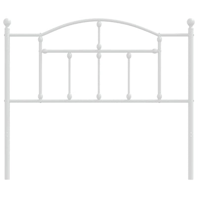 Metal Headboard White 107 cm King Single