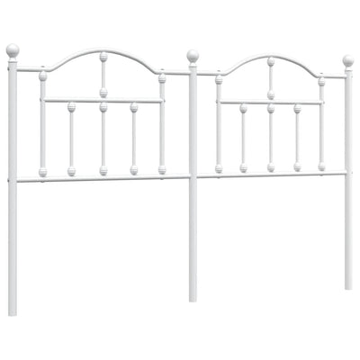 Metal Headboard White 137 cm Double