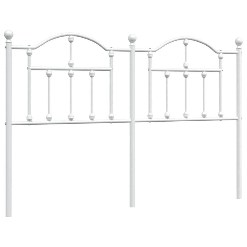 Metal Headboard White 137 cm Double