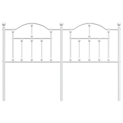 Metal Headboard White 137 cm Double