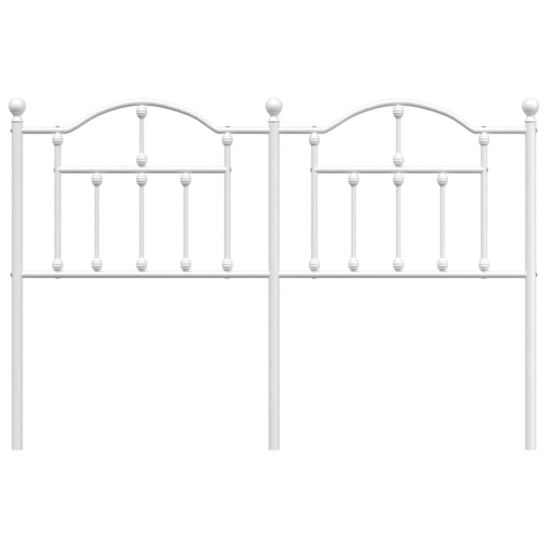 Metal Headboard White 137 cm Double