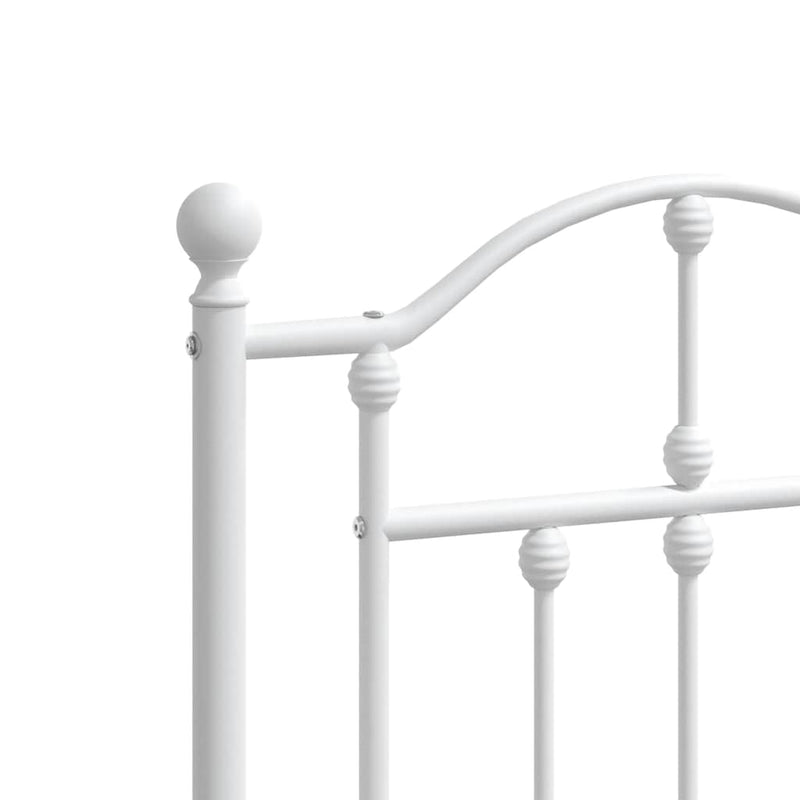 Metal Headboard White 137 cm Double