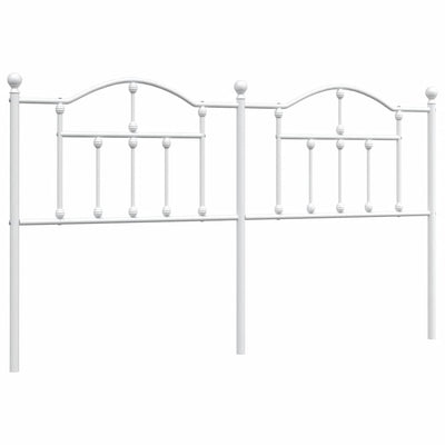 Metal Headboard White 183 cm King