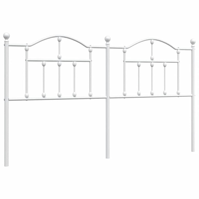 Metal Headboard White 183 cm King