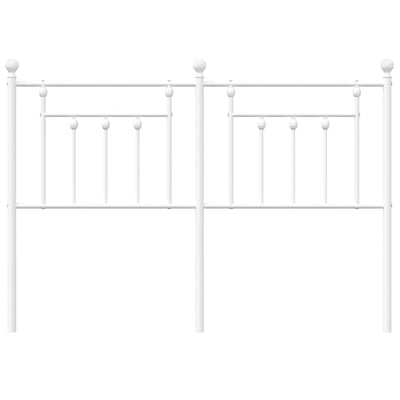 Metal Headboard White 137 cm Double