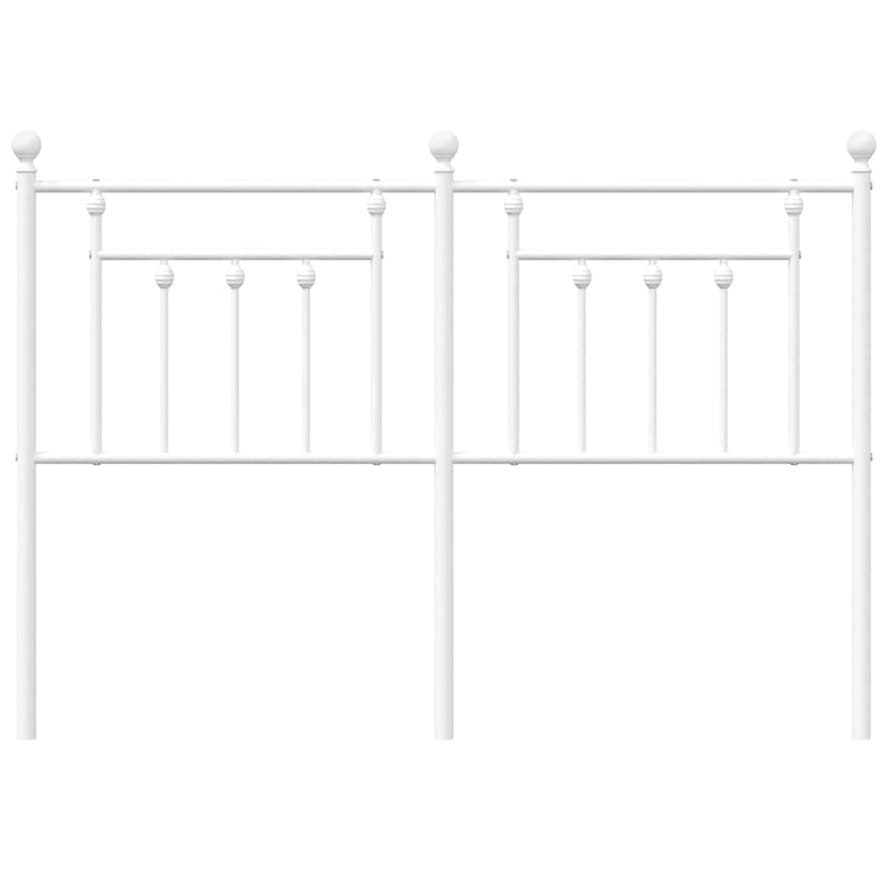 Metal Headboard White 137 cm Double