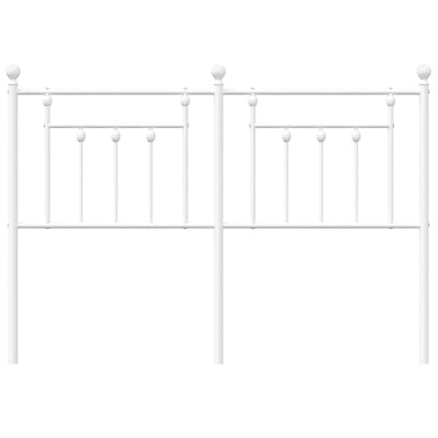 Metal Headboard White 152 cm Queen