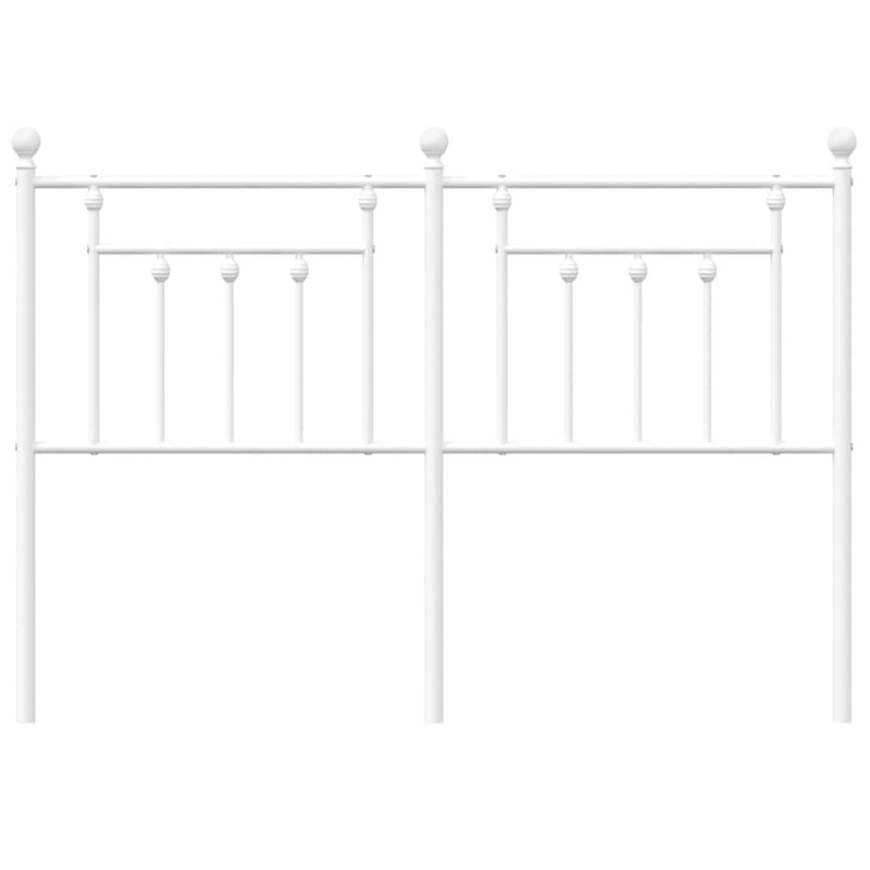 Metal Headboard White 152 cm Queen